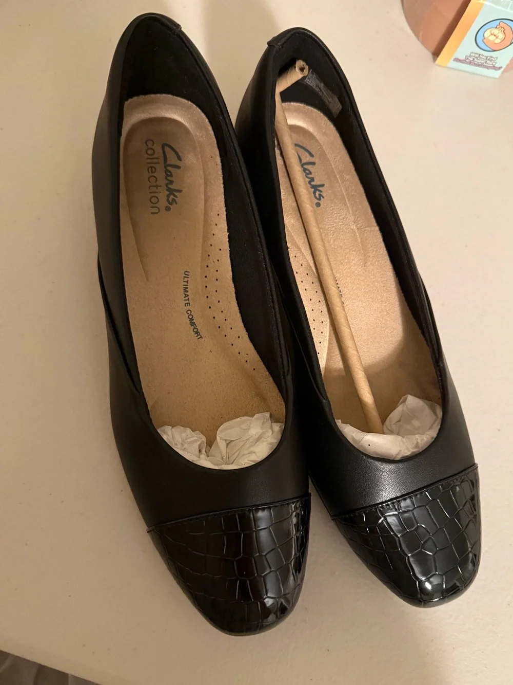 Clarks sleek black